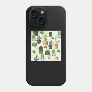 Cactus Pattern Succulent Plants Garden Lover Gift Phone Case