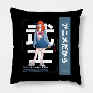 It's Not Cartoons It's Anime Lover Anime Girl Gift Pillow