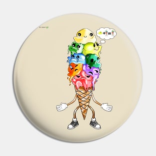 Emotional ice cream Pin