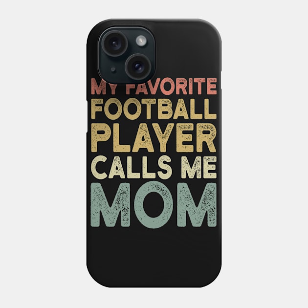 Retro Football Mom - Funny Football Lover Gift For Mother Phone Case by clickbong12