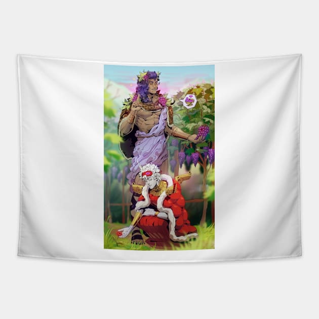 Dionysus Cute Tapestry by GEULISPISAN