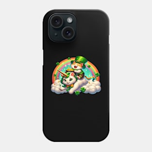 Cat St Patrick's Day Catrick's Day Irish Cat Leprechaun Phone Case