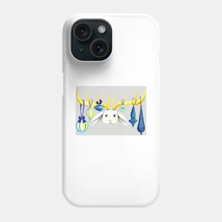 Ornamental Jackalope Card Phone Case