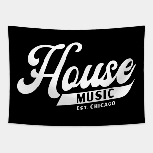 HOUSE MUSIC  - Written Font Tapestry