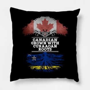 Canadian Grown With Curaaoan Roots - Gift for Curaaoan With Roots From Curacao Pillow