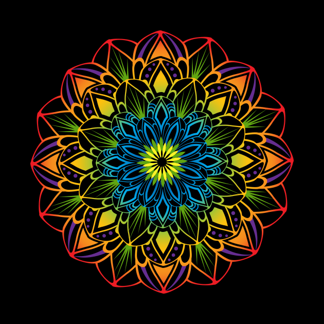 Colorful Mandala by BeCreativeHere