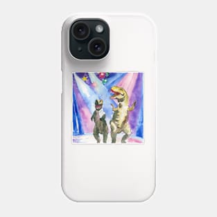 T-Rex Couple Dancing Phone Case