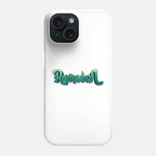 green ramadan arabic text effect Phone Case by fandi.creations