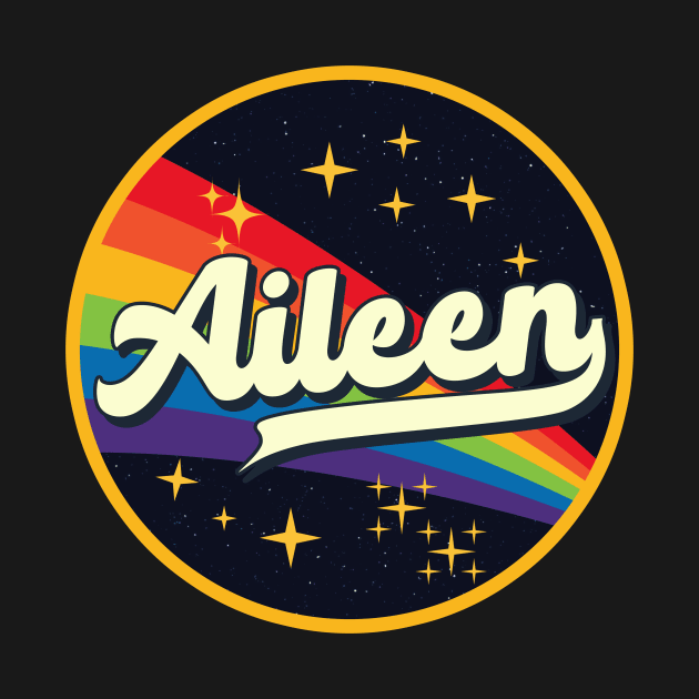 Aileen // Rainbow In Space Vintage Style by LMW Art