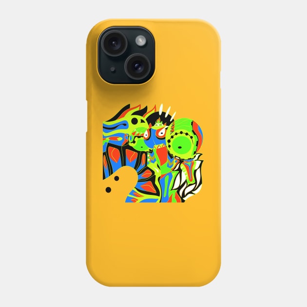 dogu the huitzil gunpla armor in pattern of light Phone Case by jorge_lebeau