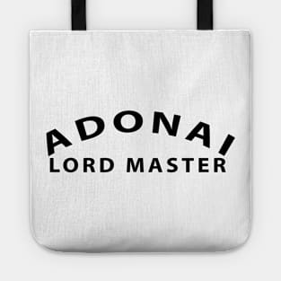 Adonai Lord Master Inspirational Christian Tote