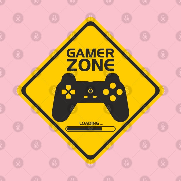 Gamer zone warning, be careful not to disturb by LegnaArt