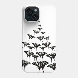 Flock of Zebra Swallowtail Butterflies Phone Case