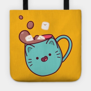 Hot Chocolate Cat Tote