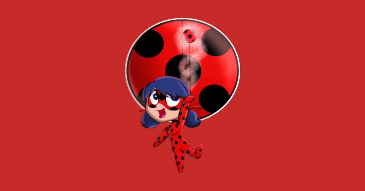 chibi ladybug miraculous ladybug sticker teepublic