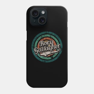 Rory Gallagher // Retro Circle Crack Vintage Phone Case