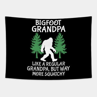 Bigfoot Grandpa Like A Regular Grandpa But Way More Squatchy Happy Father Parent Independence Day Tapestry