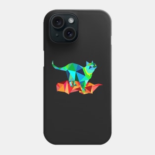 Geometric Cat Phone Case