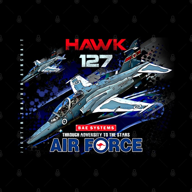 Hawk 127 Royal Australian Air Force Jet Trainer by aeroloversclothing