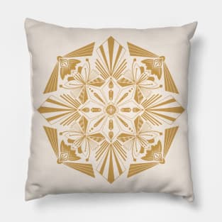 Geometric Floral Mandala Pillow