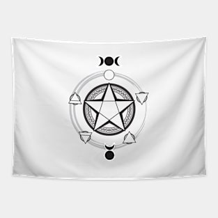 Elemental Pentagram Tapestry