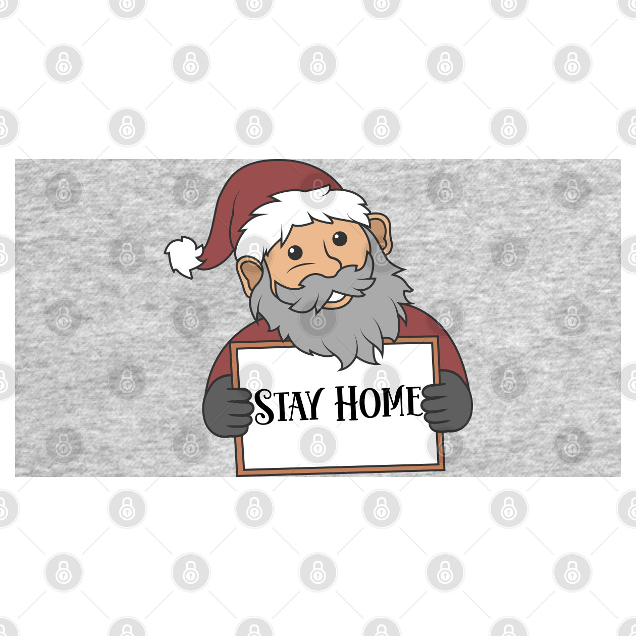 Santa Stay Home Christmas Is Quarantined 2020 Pajamas Gift Santa