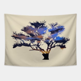 Tree of Life - Blue Dawning Tapestry