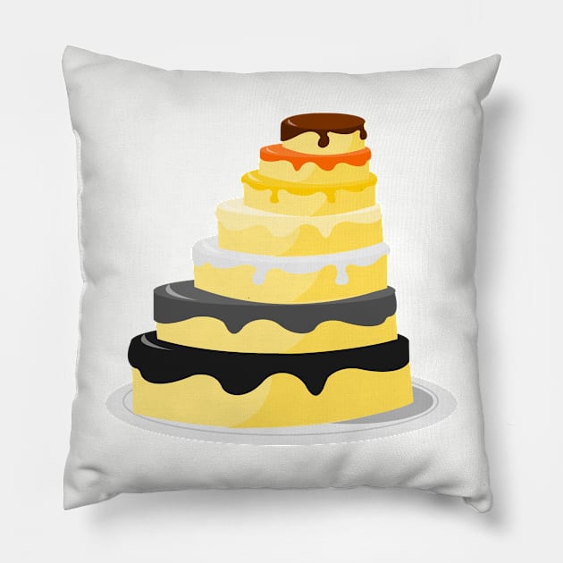 Pride Cake Pillow by traditionation
