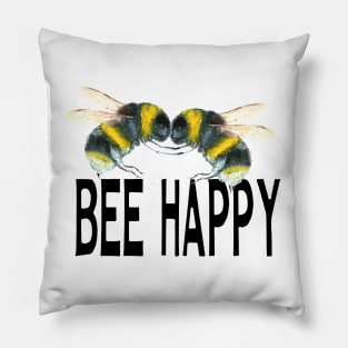 Furever Art✫*¨*.¸¸.✶*¨ BEE HAPPY Pillow