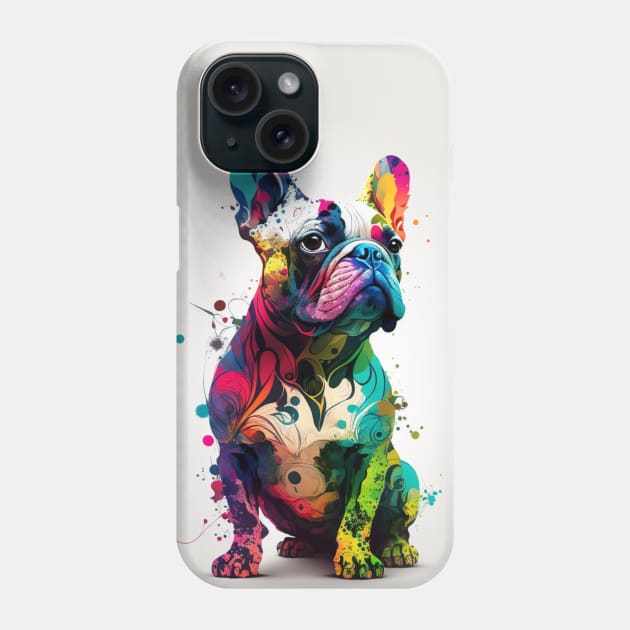 French Bulldog Color Explosion Phone Case by Star Scrunch