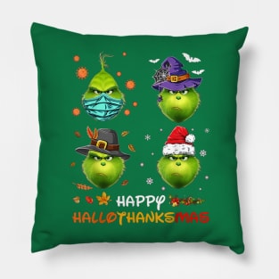 Happy Hallothanksmas Pillow