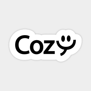 Cozy artistic typography design Magnet