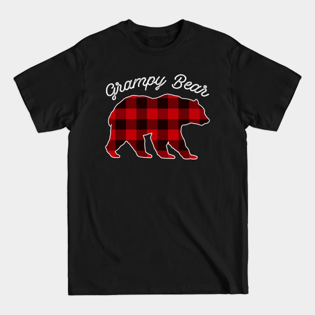 Disover Grampy Bear - Red Plaid Christmas Pajama Family Gift - Bear Christmas - T-Shirt