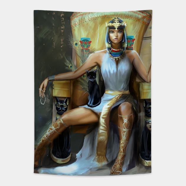 Ankha Tapestry by Tr3yart Shop