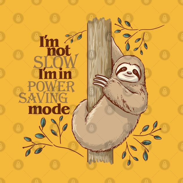 Sloth in Power Saving Mode by ElephantShoe