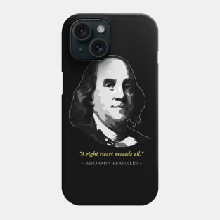 Benjamin Franklin Quote Phone Case