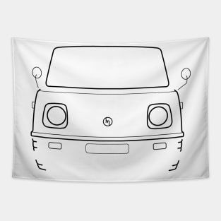 Classic first generation Bongo van black outline graphic Tapestry