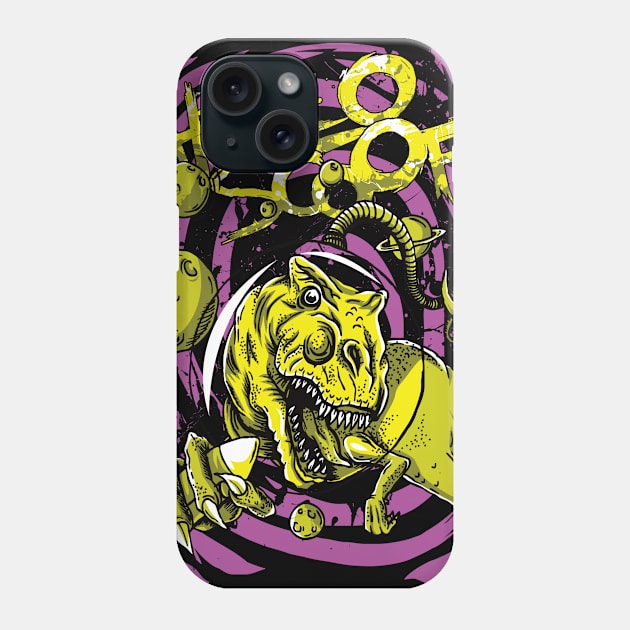 Space T-rex Phone Case by Johanrahadi