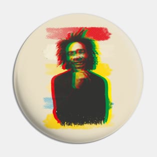 Bob Marley reggae colours Pin