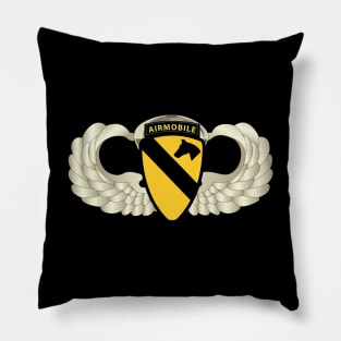 1st Cavalry Div Airmobile w Basic Airborne Badge wo Txt Pillow