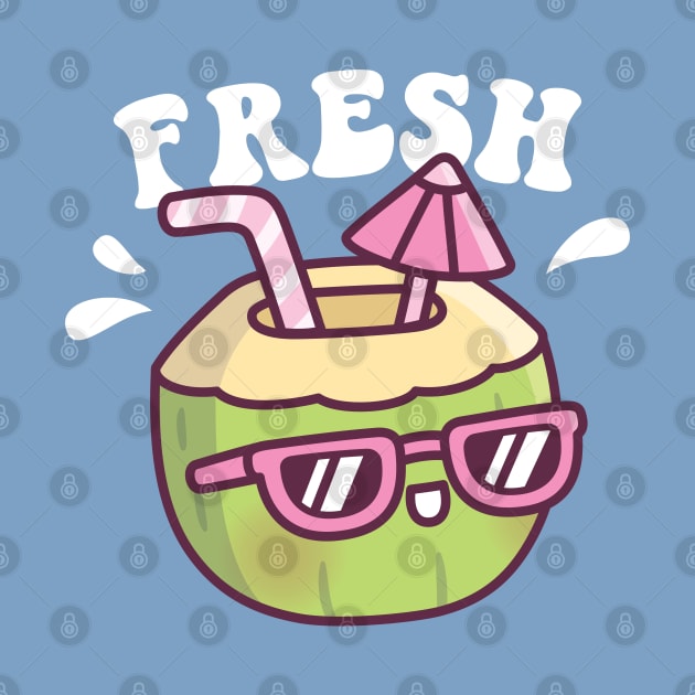 Cute Fresh Coconut Water Umbrella by rustydoodle