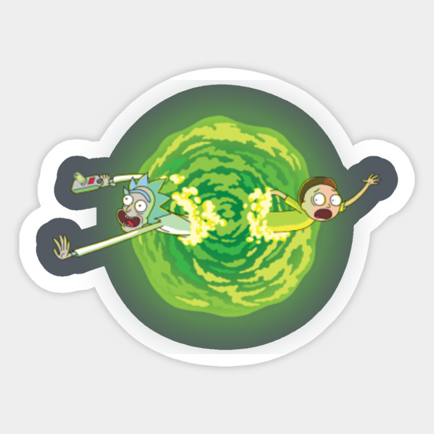 Rick and Morty Portal - Portal - Sticker | TeePublic