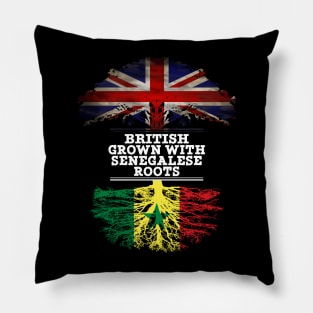 British Grown With Senegalese Roots - Gift for Senegalese With Roots From Senegal Pillow