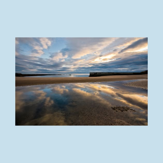 Cullercoats Bay reflections by Violaman