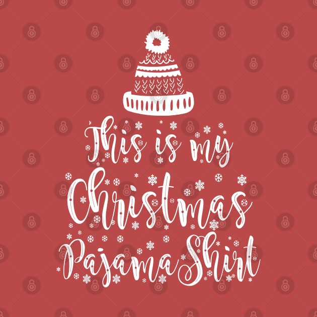 this is my christmas pajama shirt by indi art