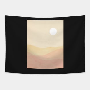 Abstract soft pastel landscape Tapestry