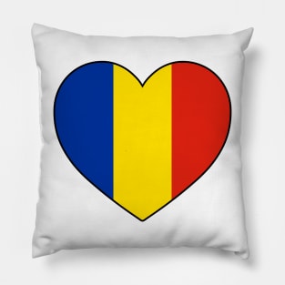 Heart - Romania Pillow