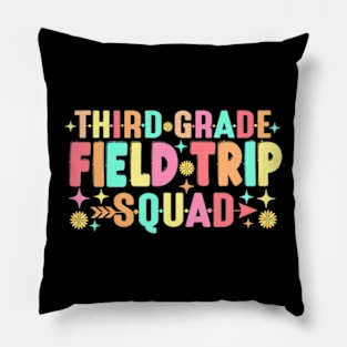 Teacher Students Third 3rd Grade Field Trip Squad Matching Pillow