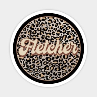 Classic Music Fletcher Personalized Name Circle Birthday Magnet