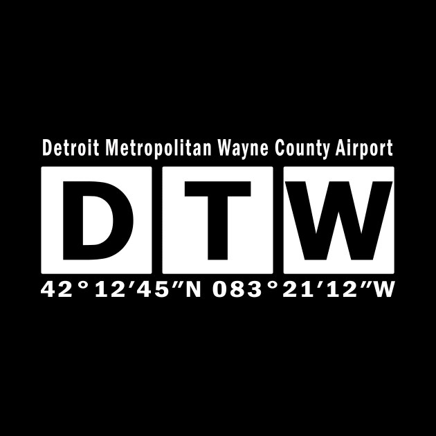 DTW Airport, Detroit Metropolitan Wayne County Airport by Fly Buy Wear